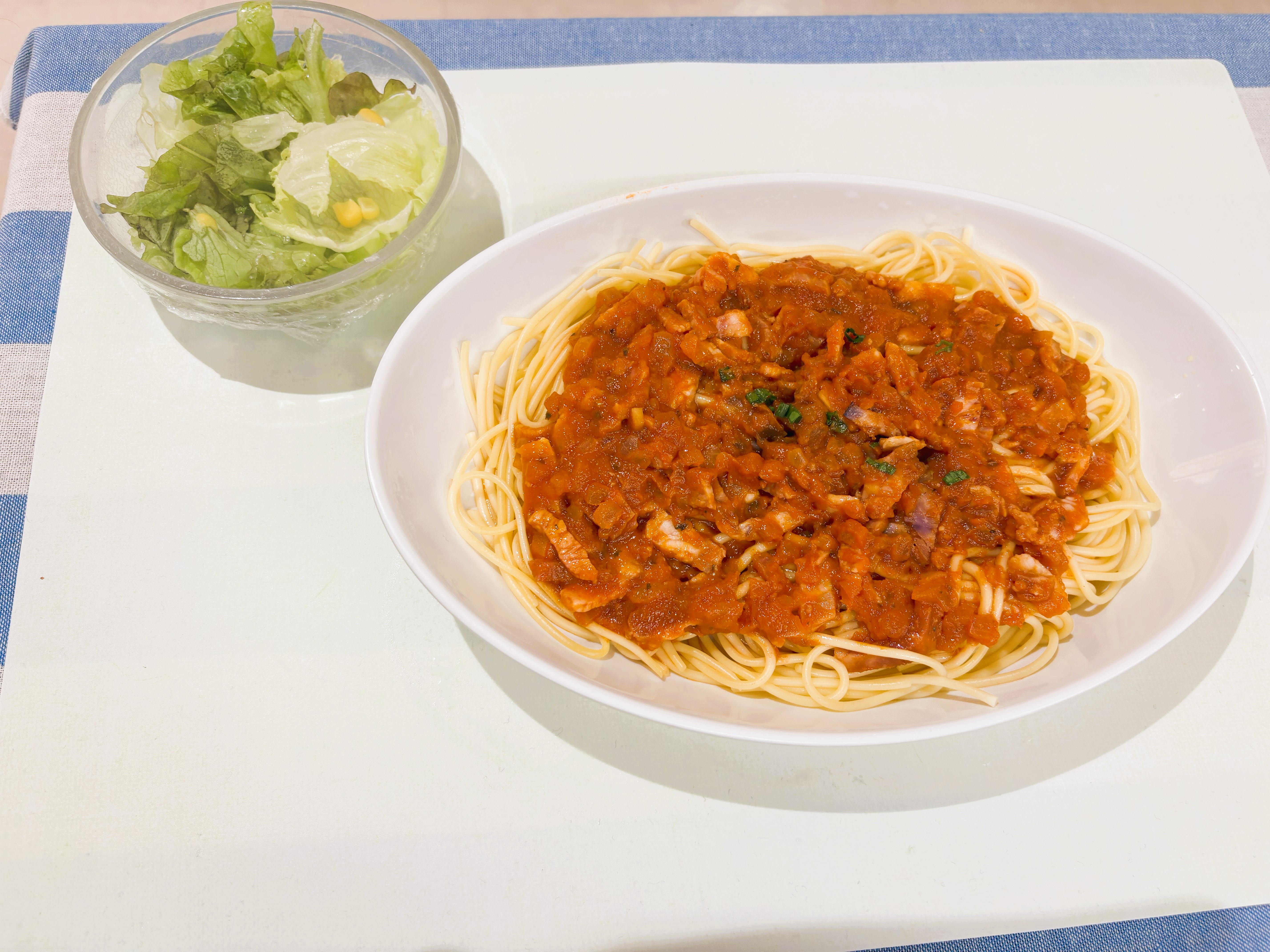 加工ミートソーススパゲティ