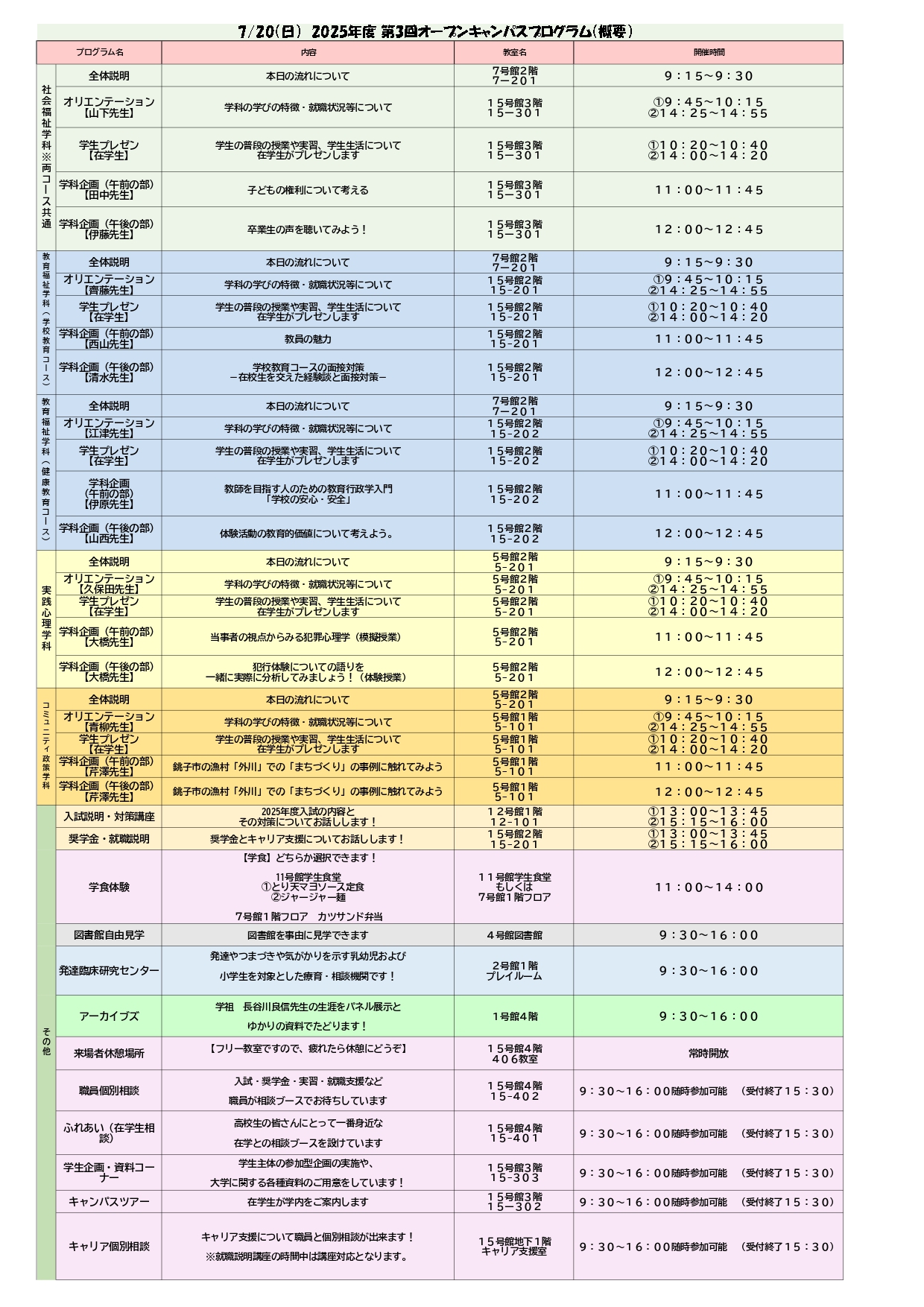 【実施要領】2025.7.20オープンキャンパス（千葉CP）_page-0001