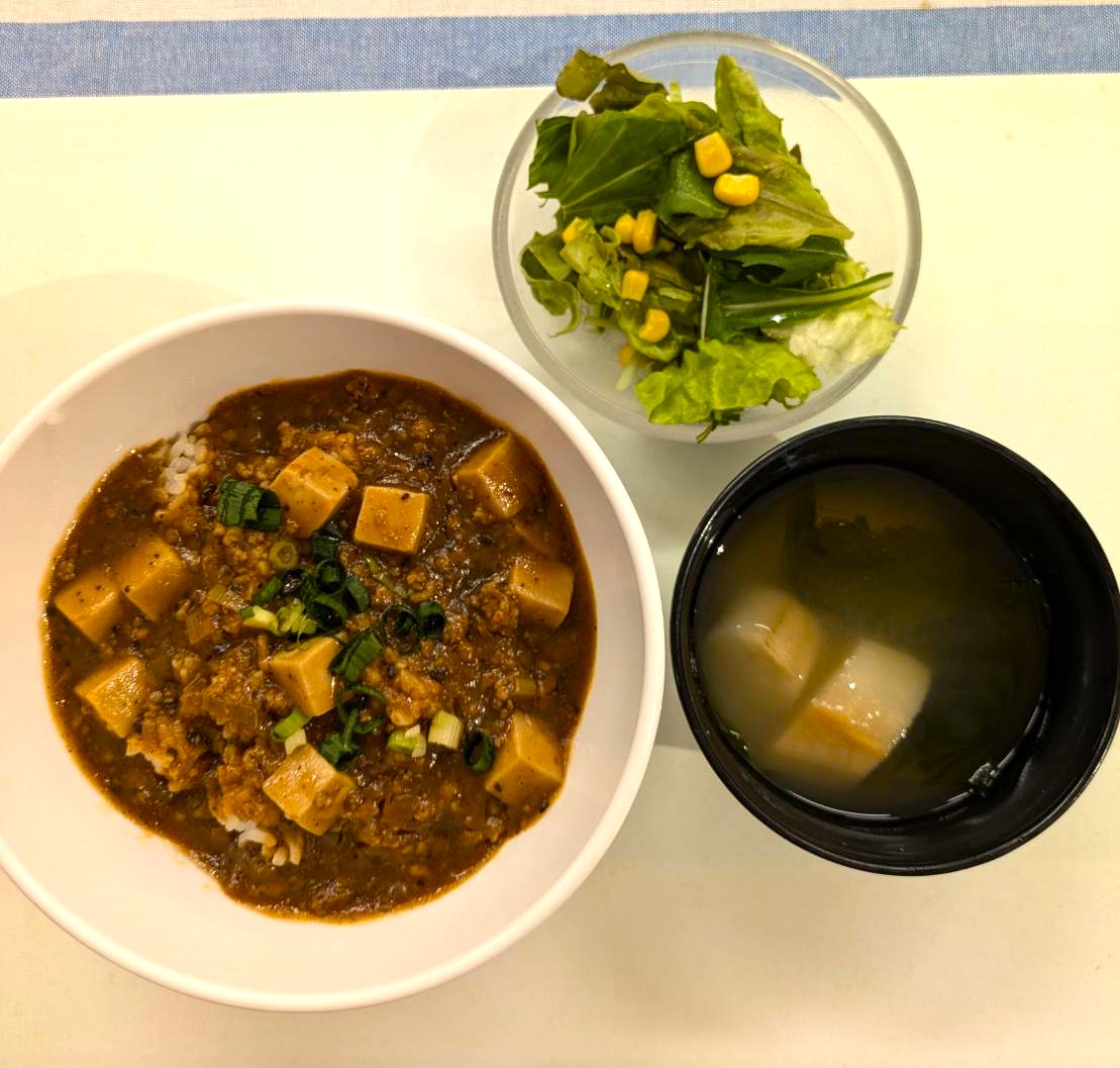 加工ピリ辛麻婆丼