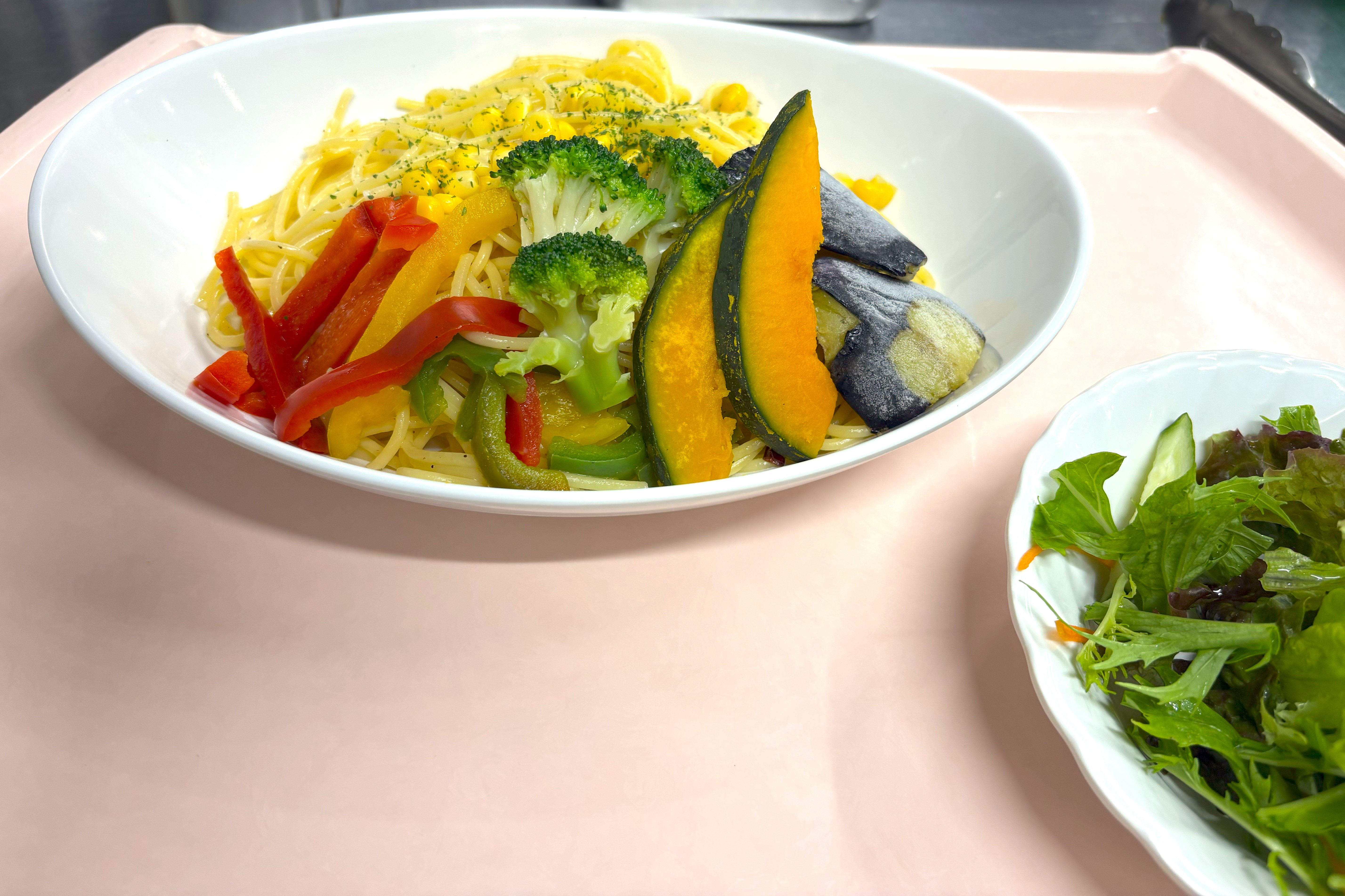 加工夏野菜のペペロンチーノ