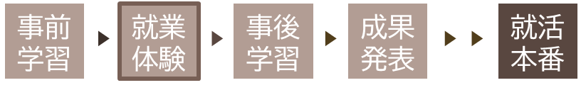 「インターンシップ・仕事体験認定プログラム」の流れ