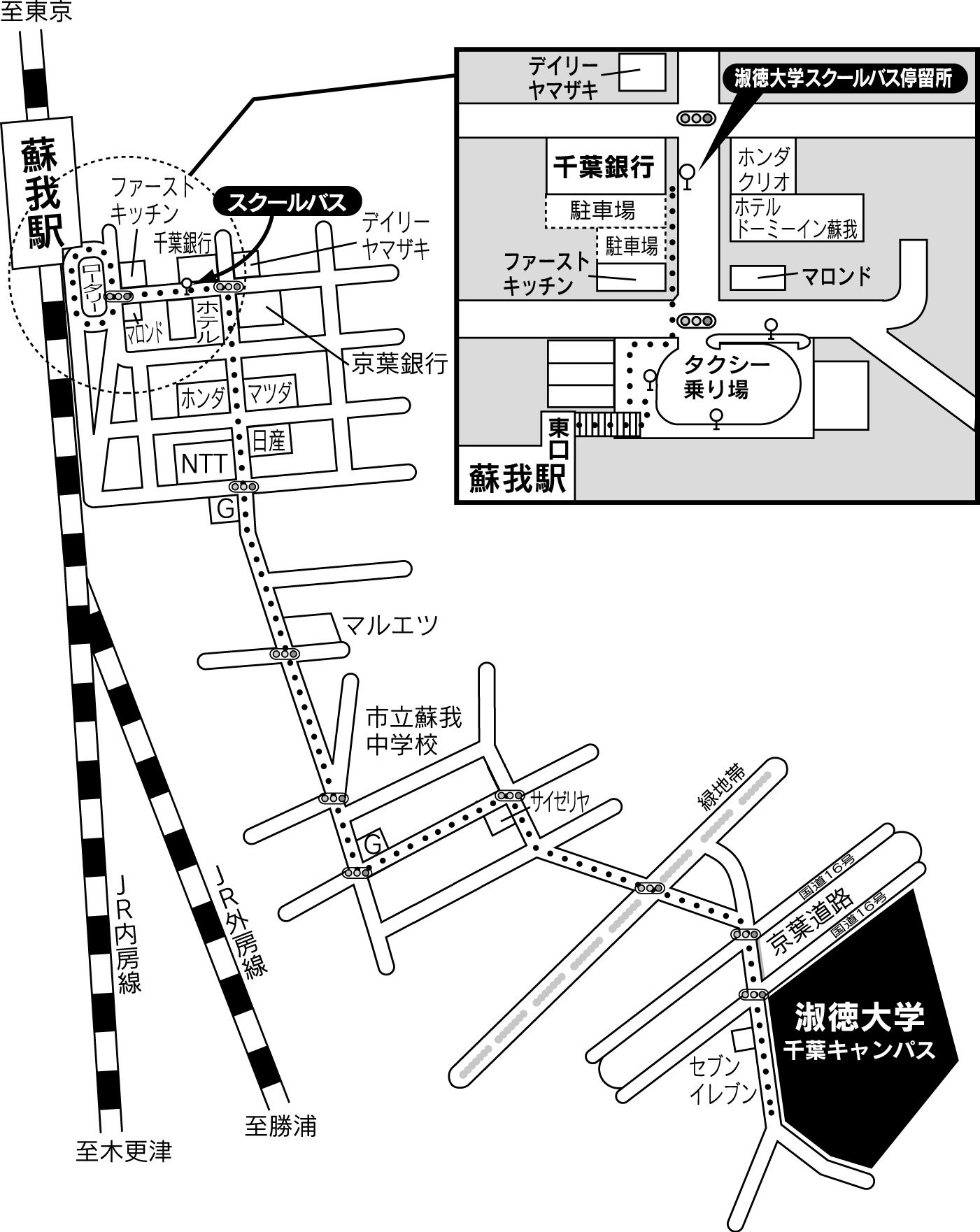 千葉スクールバス乗り場