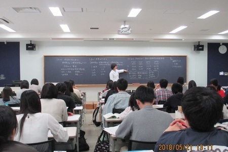 栄養学科ブログ実習紹介「応用栄養学実習～栄養アセスメント～」授業風景