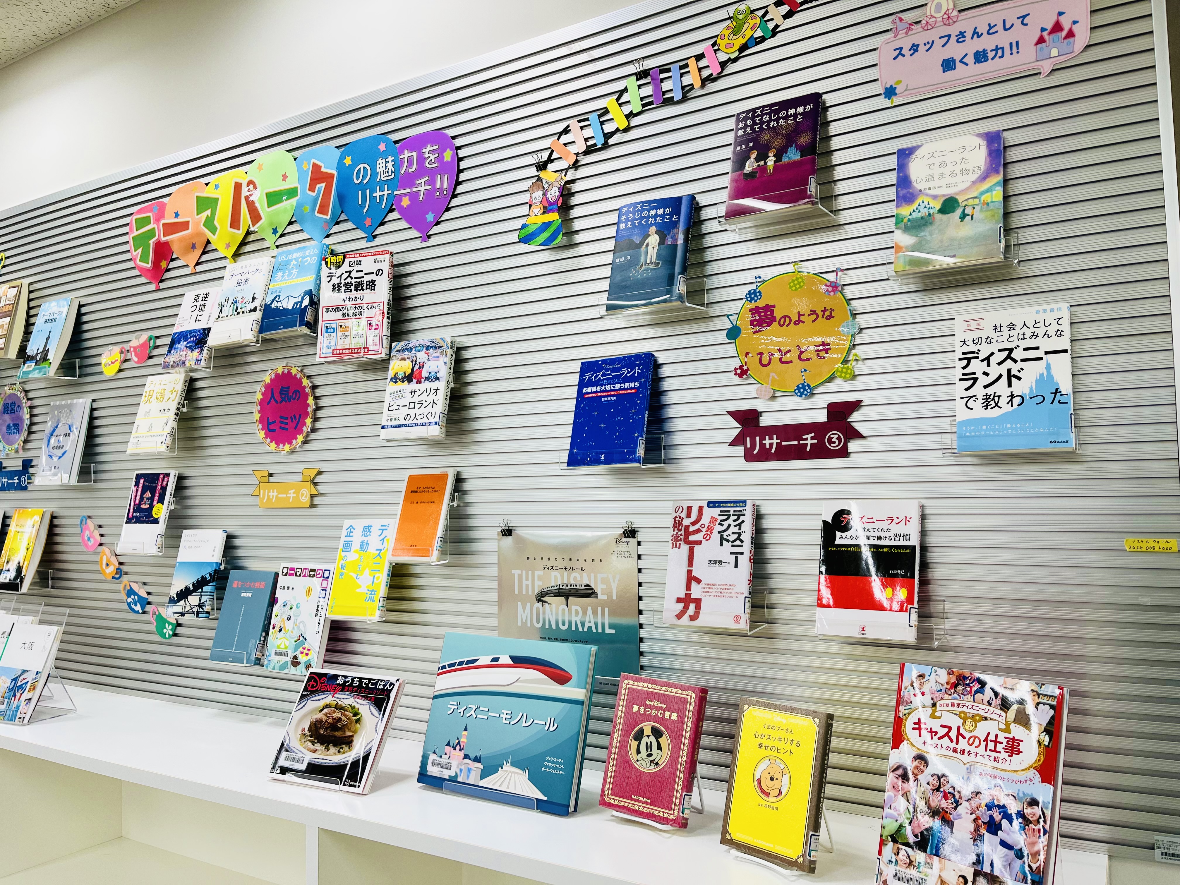 展示 テーマパークの魅力をリサーチ 淑徳大学
